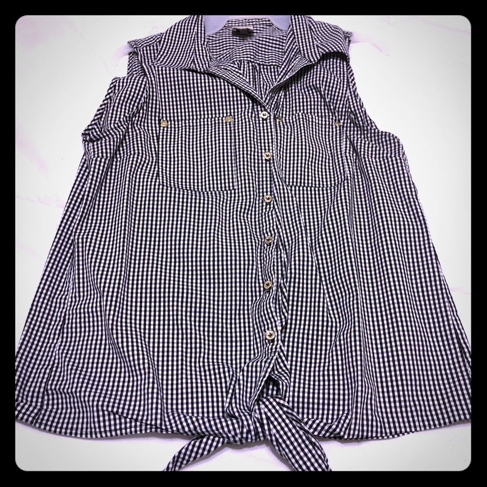 Anne Klein tie up blouse